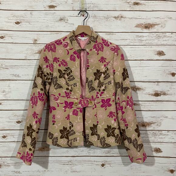 Vintage Liquid Floral Jacket - 6 - Picture 6 of 12